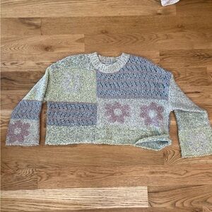 Funky soft bell sleeve sweater